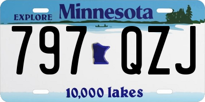 MN license plate 797QZJ