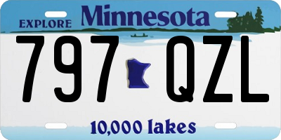 MN license plate 797QZL