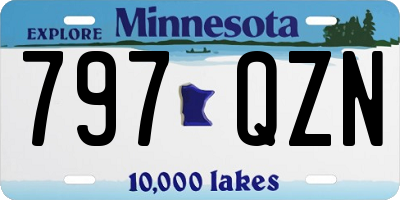 MN license plate 797QZN