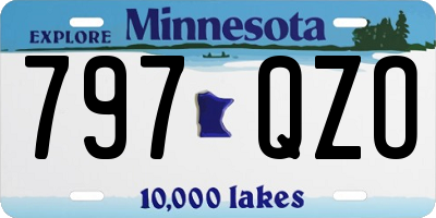 MN license plate 797QZO