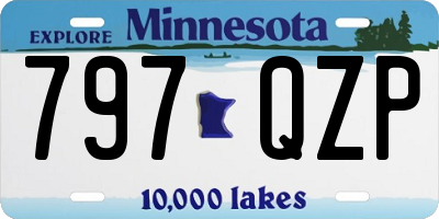 MN license plate 797QZP