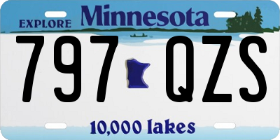 MN license plate 797QZS