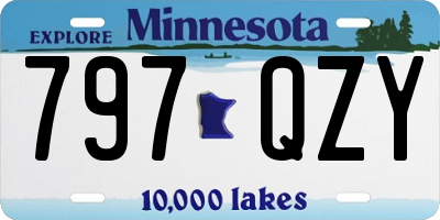 MN license plate 797QZY