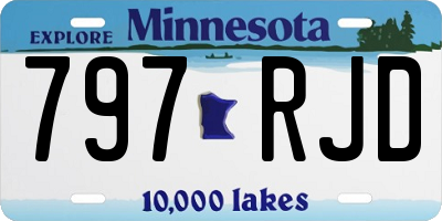 MN license plate 797RJD