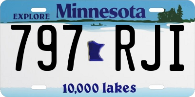 MN license plate 797RJI