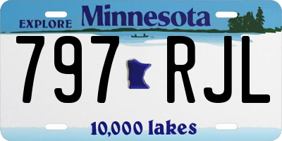 MN license plate 797RJL