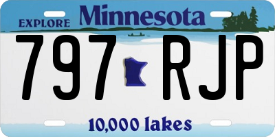 MN license plate 797RJP