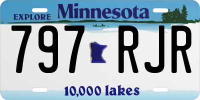 MN license plate 797RJR