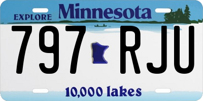 MN license plate 797RJU