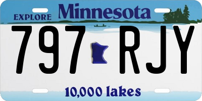 MN license plate 797RJY