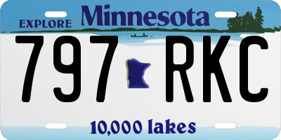 MN license plate 797RKC