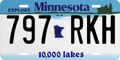 MN license plate 797RKH