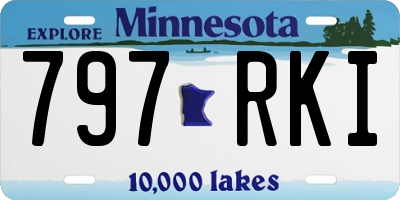 MN license plate 797RKI