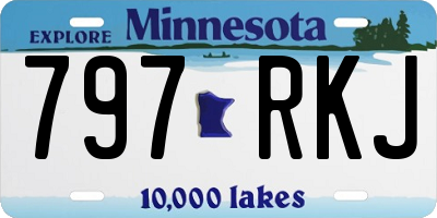 MN license plate 797RKJ