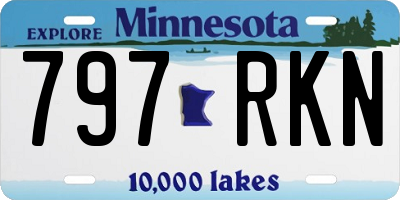 MN license plate 797RKN