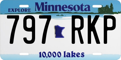 MN license plate 797RKP