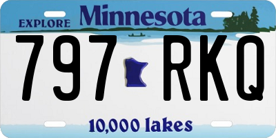 MN license plate 797RKQ