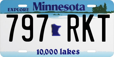 MN license plate 797RKT