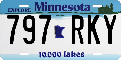 MN license plate 797RKY