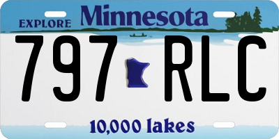MN license plate 797RLC