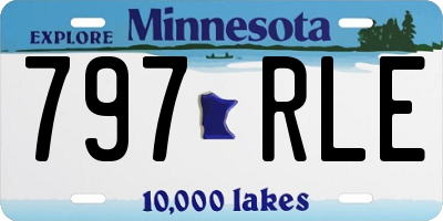 MN license plate 797RLE