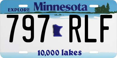 MN license plate 797RLF
