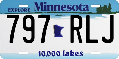MN license plate 797RLJ