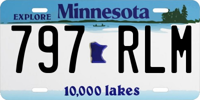 MN license plate 797RLM