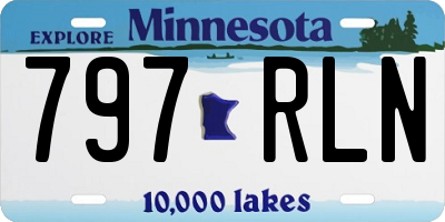 MN license plate 797RLN
