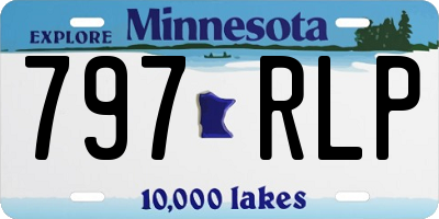 MN license plate 797RLP