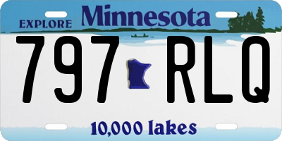 MN license plate 797RLQ