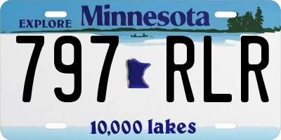 MN license plate 797RLR