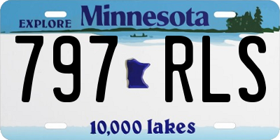 MN license plate 797RLS