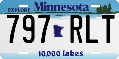 MN license plate 797RLT
