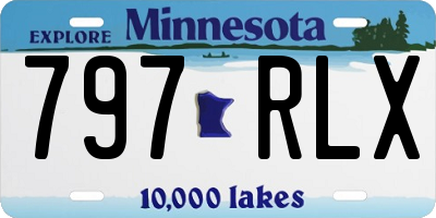 MN license plate 797RLX