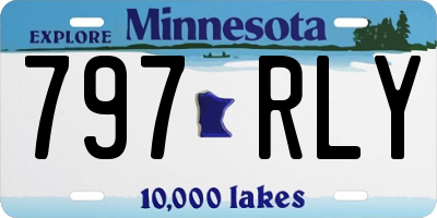 MN license plate 797RLY