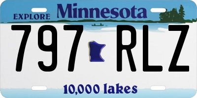 MN license plate 797RLZ