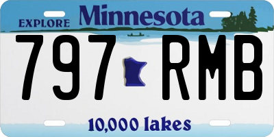 MN license plate 797RMB