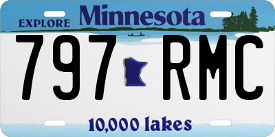 MN license plate 797RMC