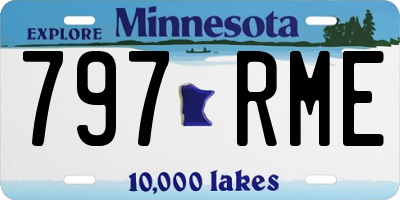 MN license plate 797RME