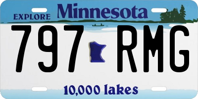 MN license plate 797RMG