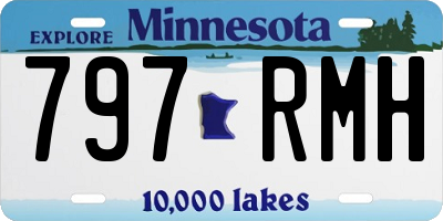 MN license plate 797RMH