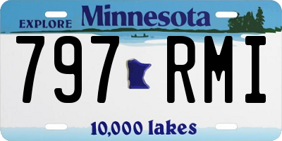 MN license plate 797RMI