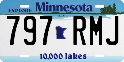 MN license plate 797RMJ