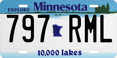 MN license plate 797RML