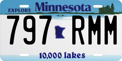 MN license plate 797RMM