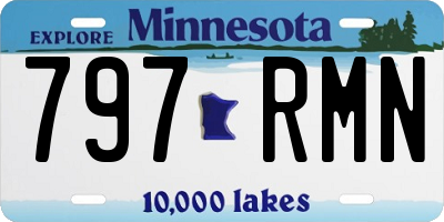 MN license plate 797RMN