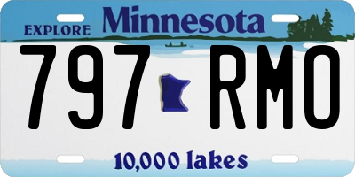 MN license plate 797RMO