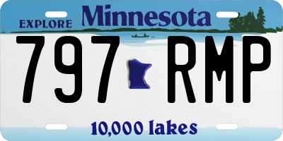 MN license plate 797RMP