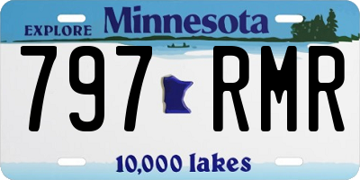 MN license plate 797RMR